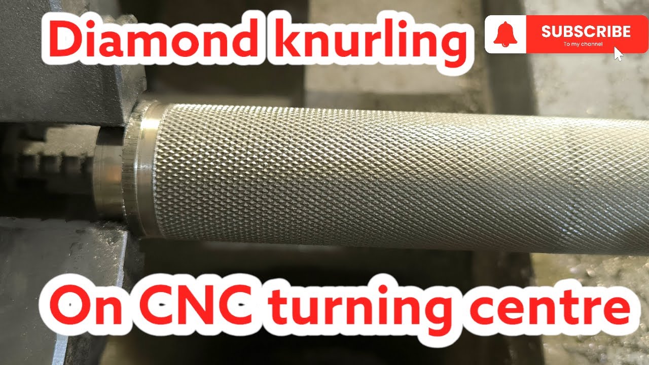 Diamond Knurling Brass on CNC Turning Center #CNCMachining#DiamondKnurling#BrassCrafting#CNCTurning