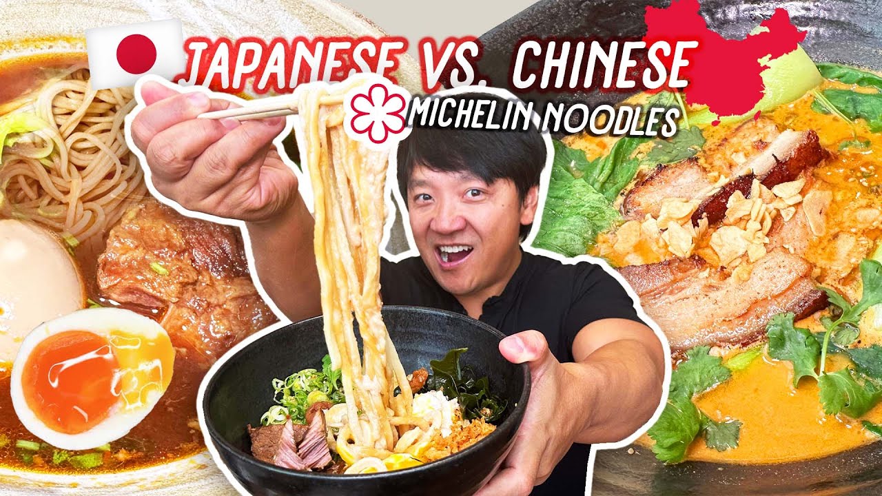 Japanese vs. Chinese MICHELIN Noodles & BEST Cheap Eats in Vancouver Canada