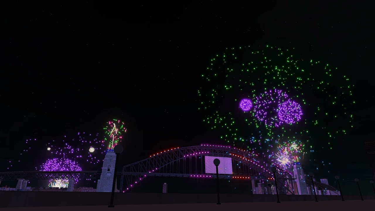 Sydney Official New Year's 9PM Family Fireworks NYE 2021 / 2022 - FWSIM - View from the Opera House