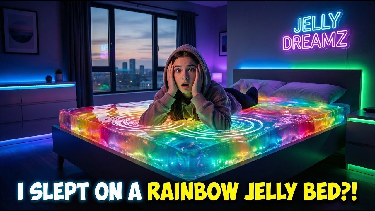 Would You Sleep On This Jelly Bed?! 😳🌈