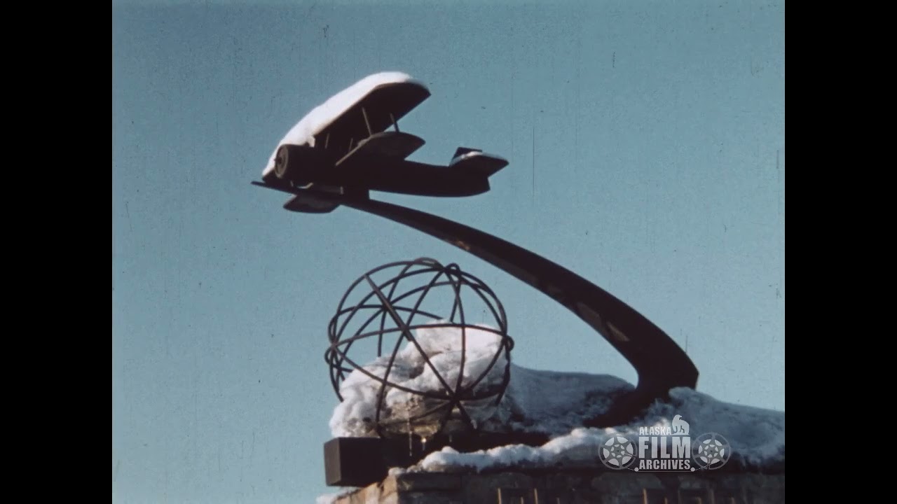 Eielson Air Force Base and monument, circa 1970
