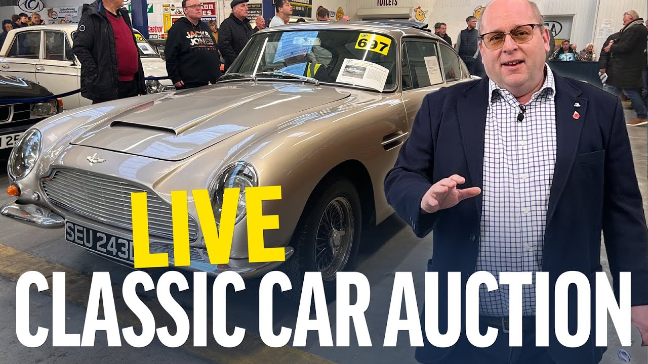 LIVE CLASSIC CAR AUCTION! Day 2 of Anglia Car Auctions November 2025 Sale | RARE & NO RESERVE Cars