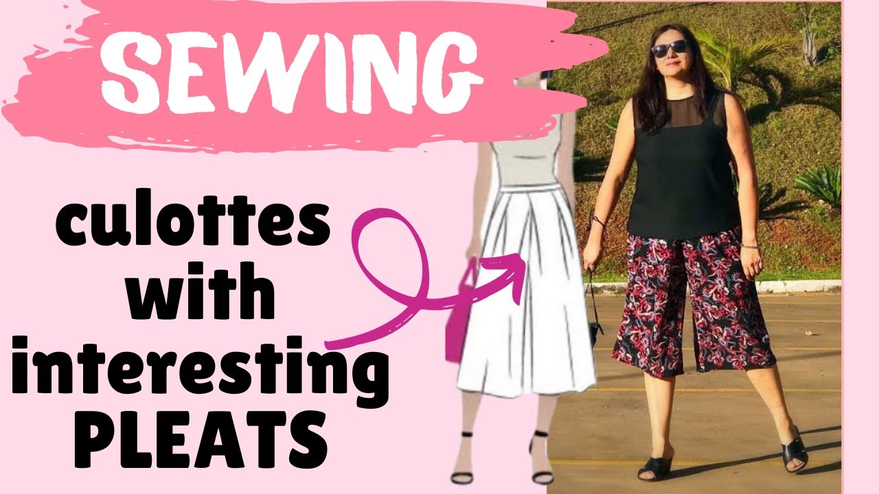 Sewing pleats. Erin Woven Culottes (Style Arc). Diagrams are worth more than 1000 words.