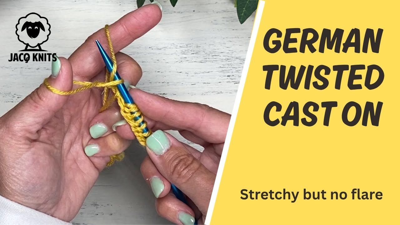 German Twisted Cast-On Tutorial - Easy & Slow Motion for Beginners