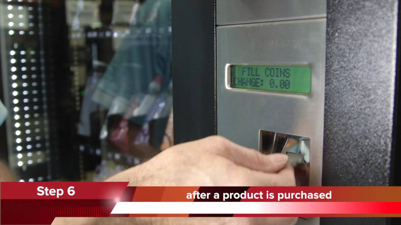 How to fill a Currenza coin mechanism on a Sorrento I Series vending machine