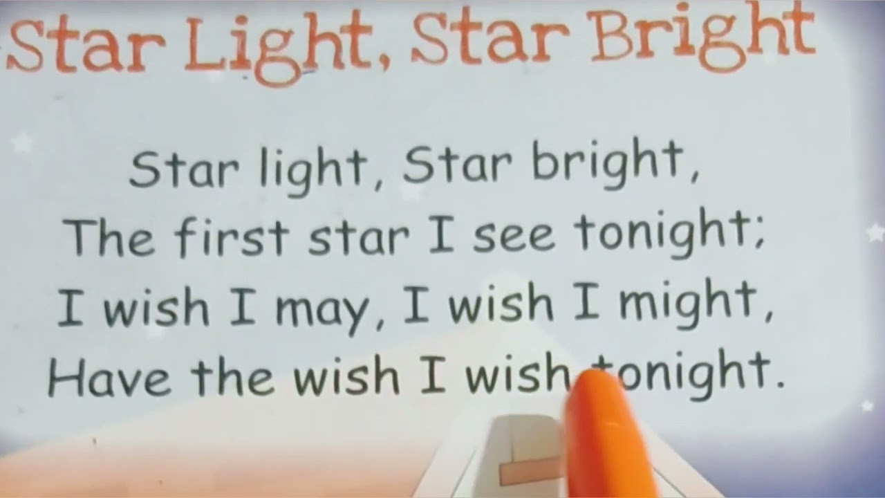 Star light, star bright, rhyme #rhyme #poem #english (@KidsTV123 )