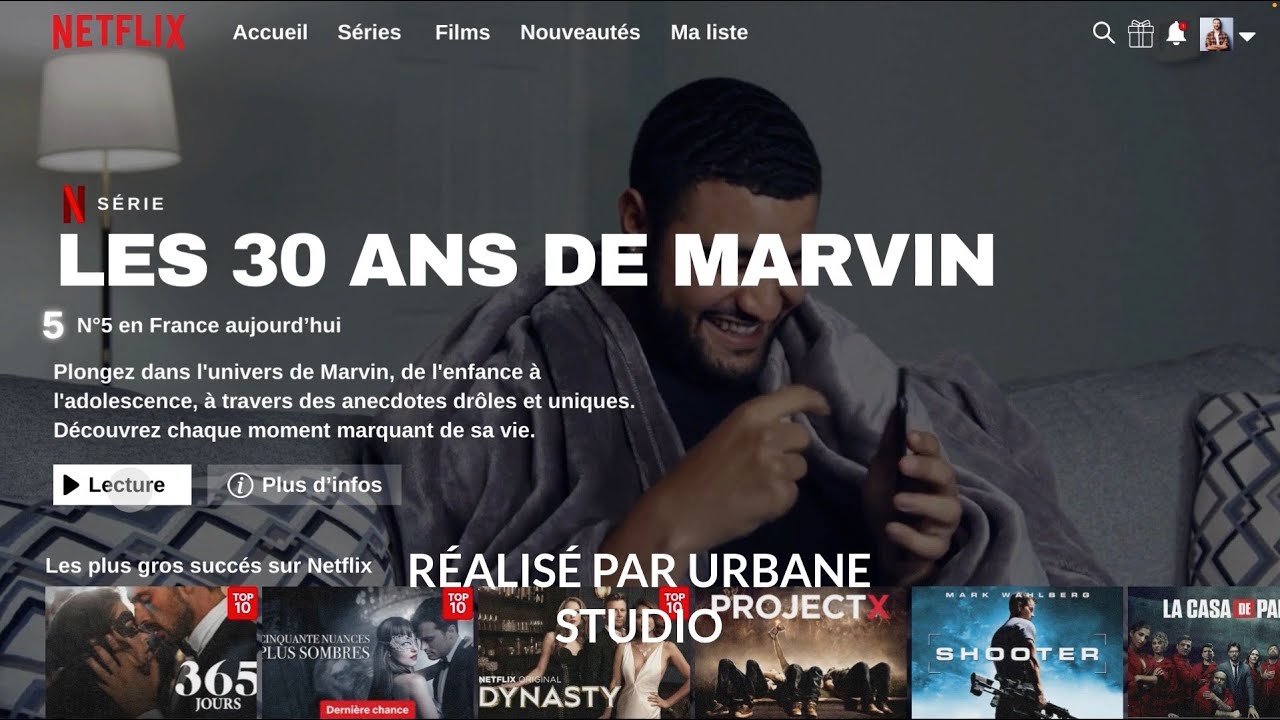 Montage vidéo d'anniversaire type NETFLIX