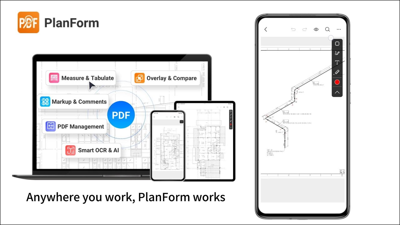 Учебное пособие по PlanForm Mobile | Просмотр, измерение и разметка PDF-файлов