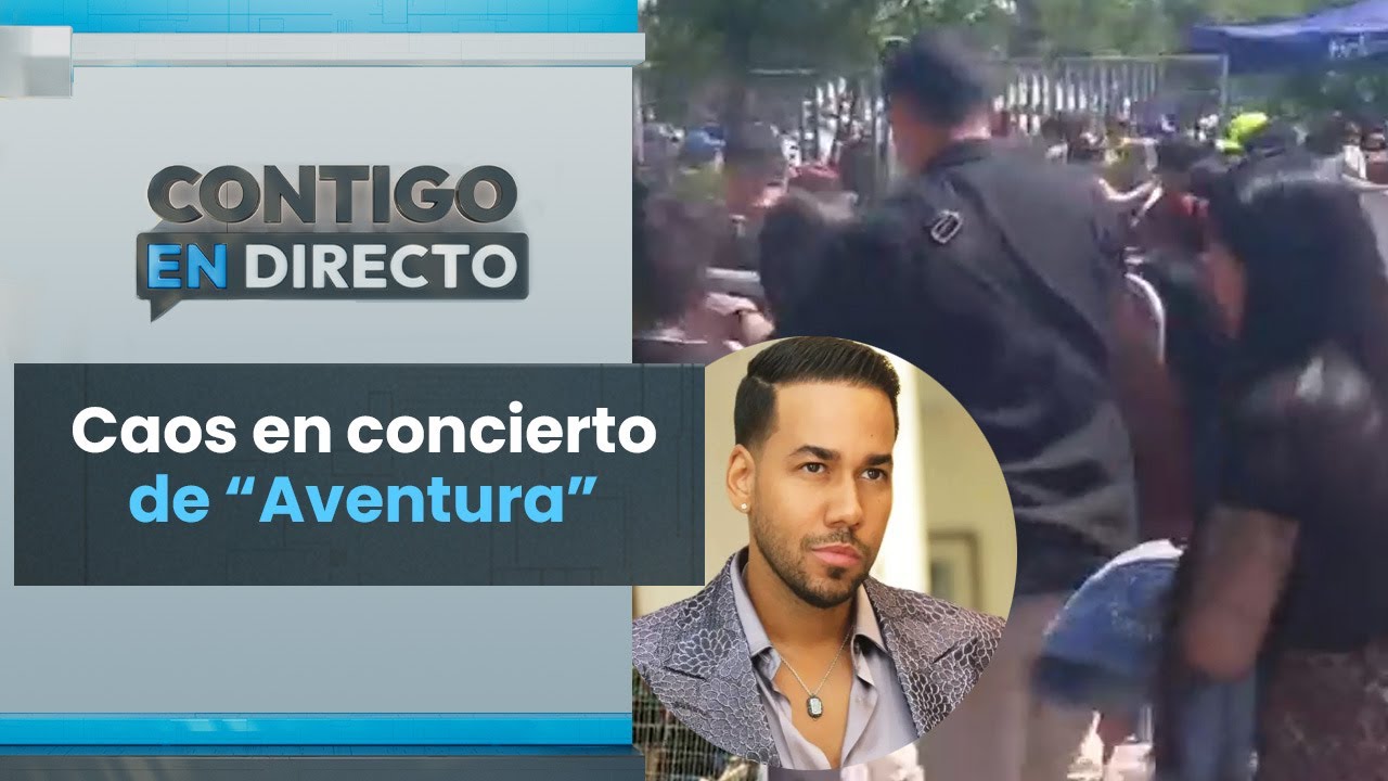 BOTARON VALLAS: Estampida de fans hicieron caos antes de concierto de Aventura - Contigo en Directo