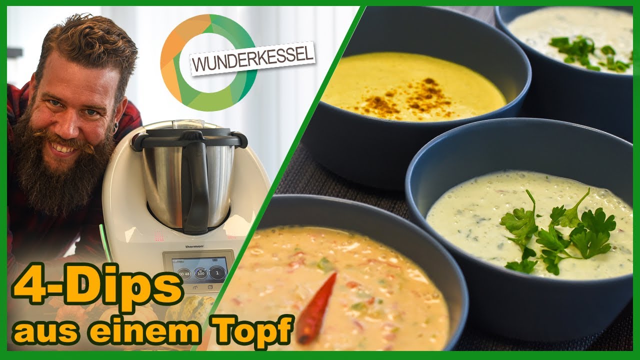 Vier Dips aus einem Topf - Thermomix Rezepte aus dem Wunderkessel