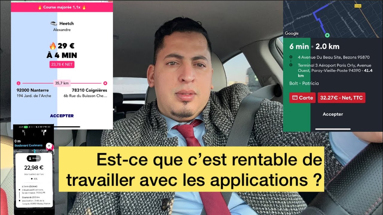 Chauffeur, Vtc, à Paris, est-ce que c’est rentable de travailler avec les applications ?