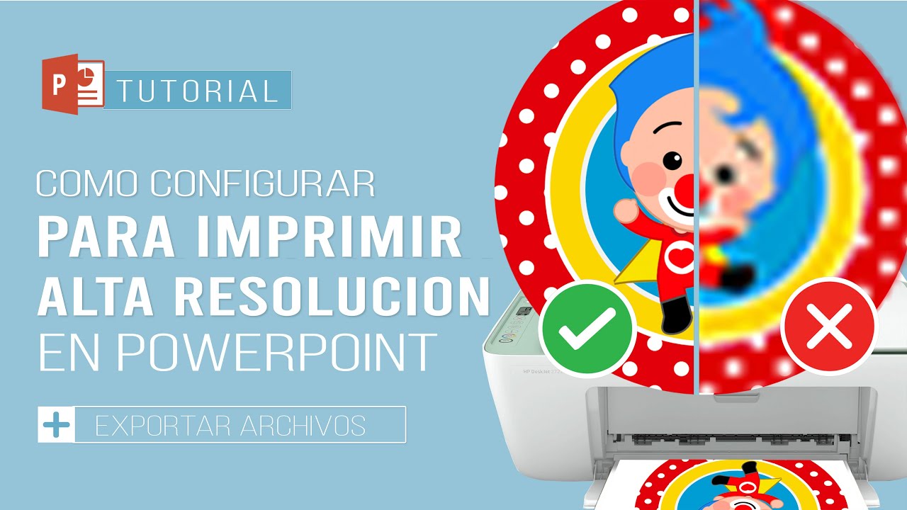 👩‍💻🖨Como CONFIGURAR para IMPRIMIR DISEÑOS en ALTA RESOLUCIÓN con POWERPOINT