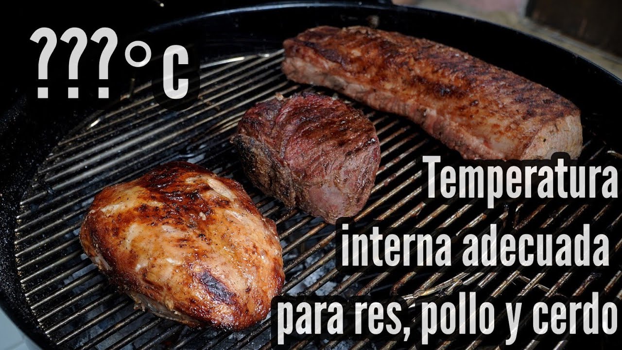 Temperatura interna adecueda de cocción para res, pollo y cerdo ll LA PLAZA COCINA