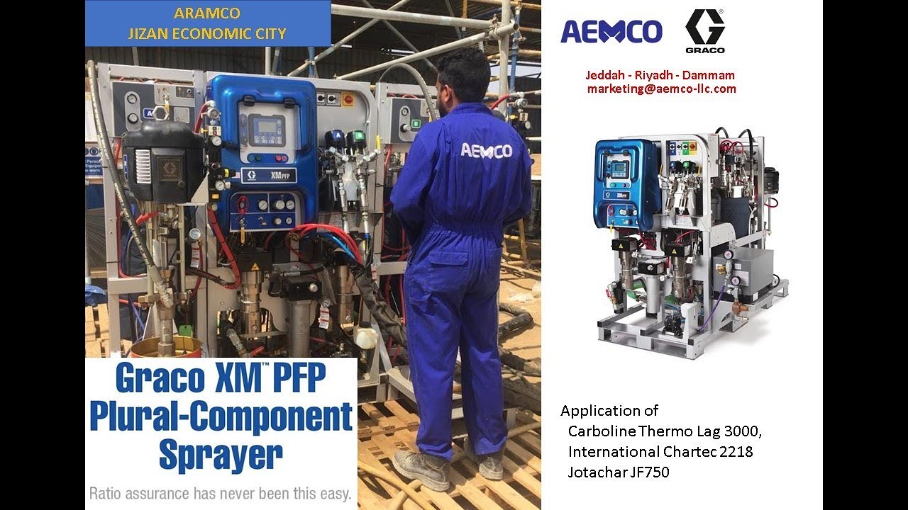 GRACO XM PFP  - Installation of PFP material in ARAMCO, JAZAN 
