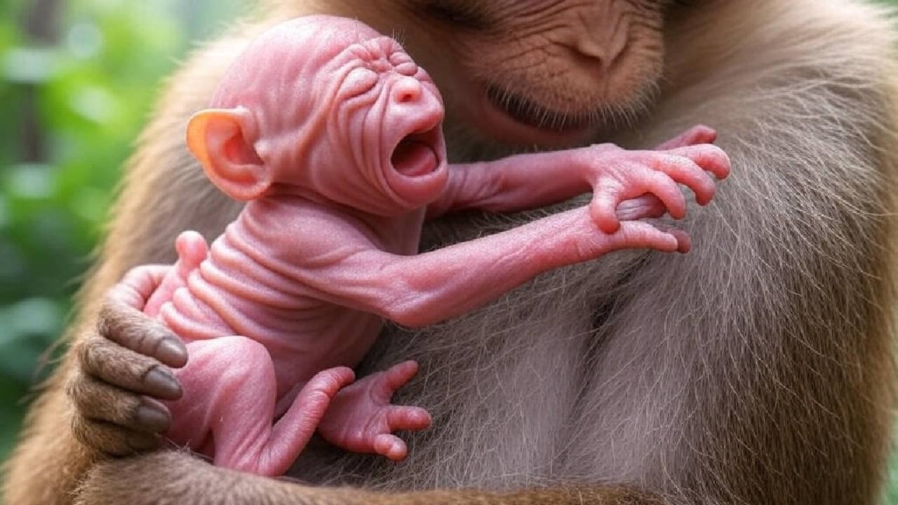 Leo Monkey Couldn’t Stop Crying — Then a Miracle Hug Happened ❤️