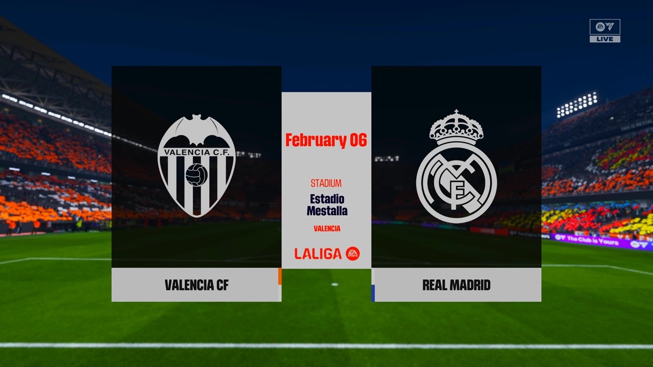 FC 26 - Valencia vs. Real Madrid - LaLiga 25/26 Full Match [4K60]