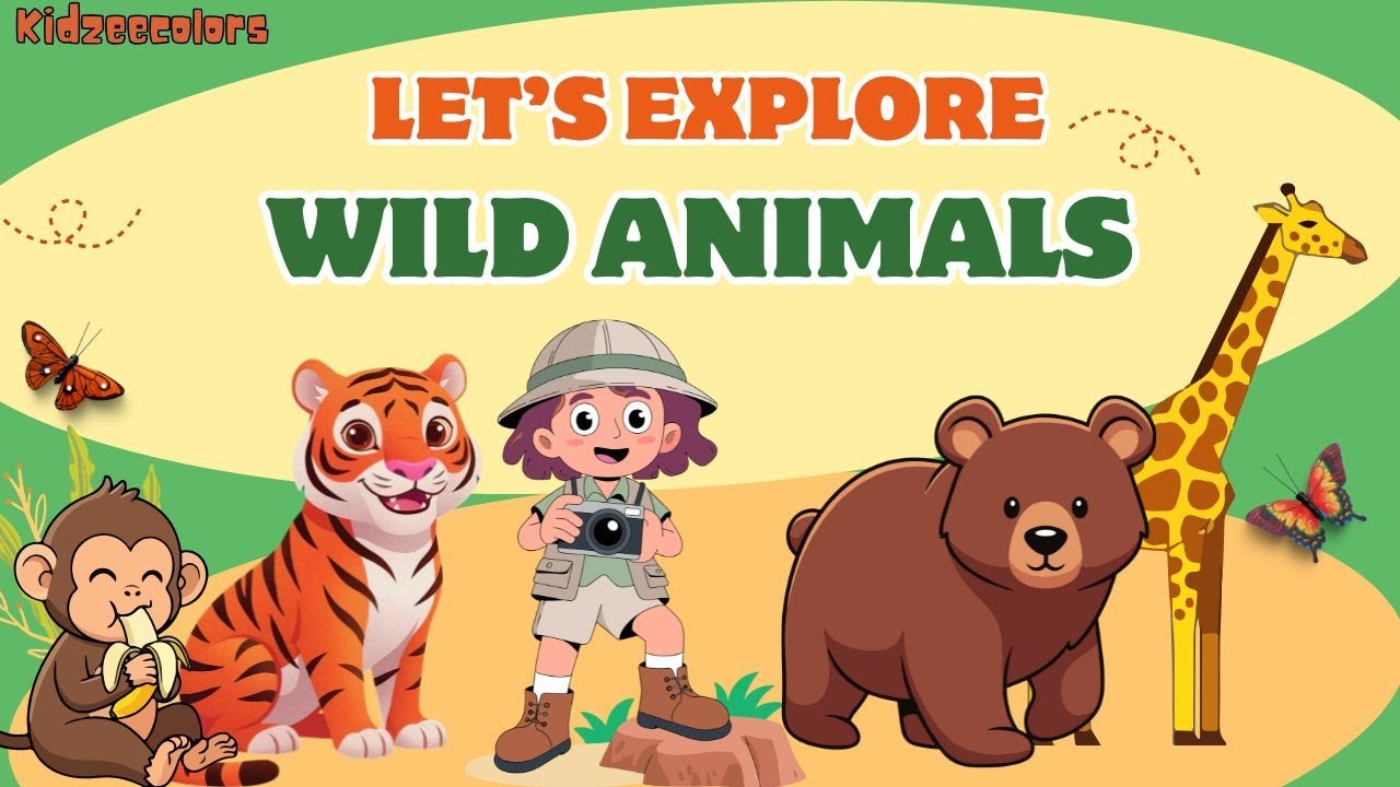 Let's explore Wild Animals for kids| Fun learning video for kids