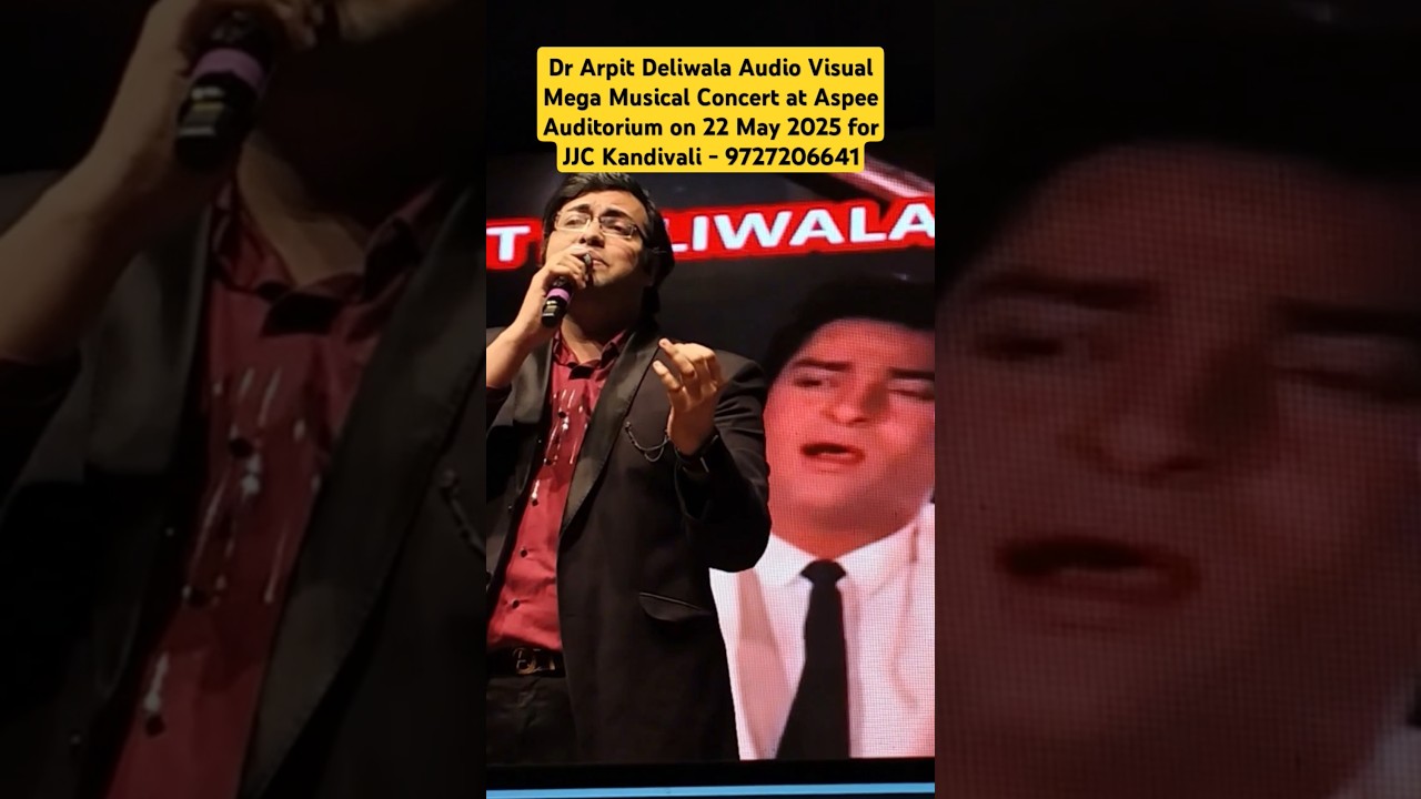 Dil ke Jharokhe - Rare stanza live by Dr Arpit Deliwala on 22 May 2025 at Aspee Auditorium Mumbai