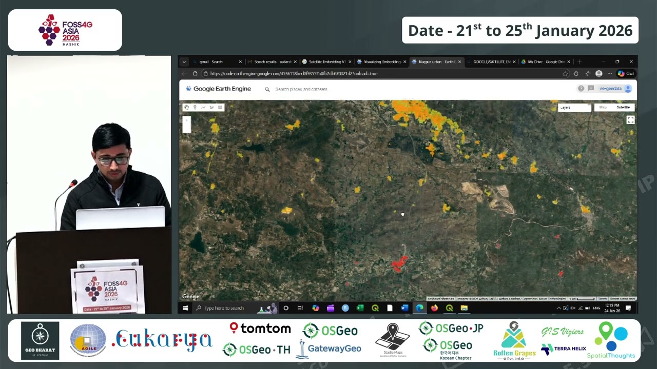 FOSS4G Asia 2026 | A GEE-QGIS Workflow for Embedding-Based Urban and Water Mapping