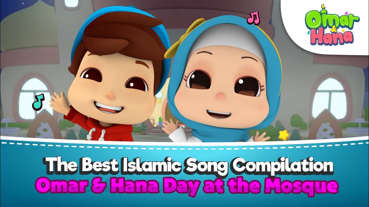 Omar & Hana Day At The Mosque 🕌 | Islamic Series & Songs For Kids