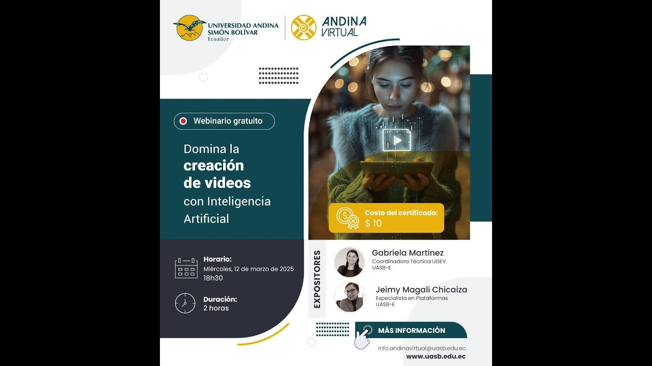 Webinario: Domina la creación de videos con Inteligencia Artificial