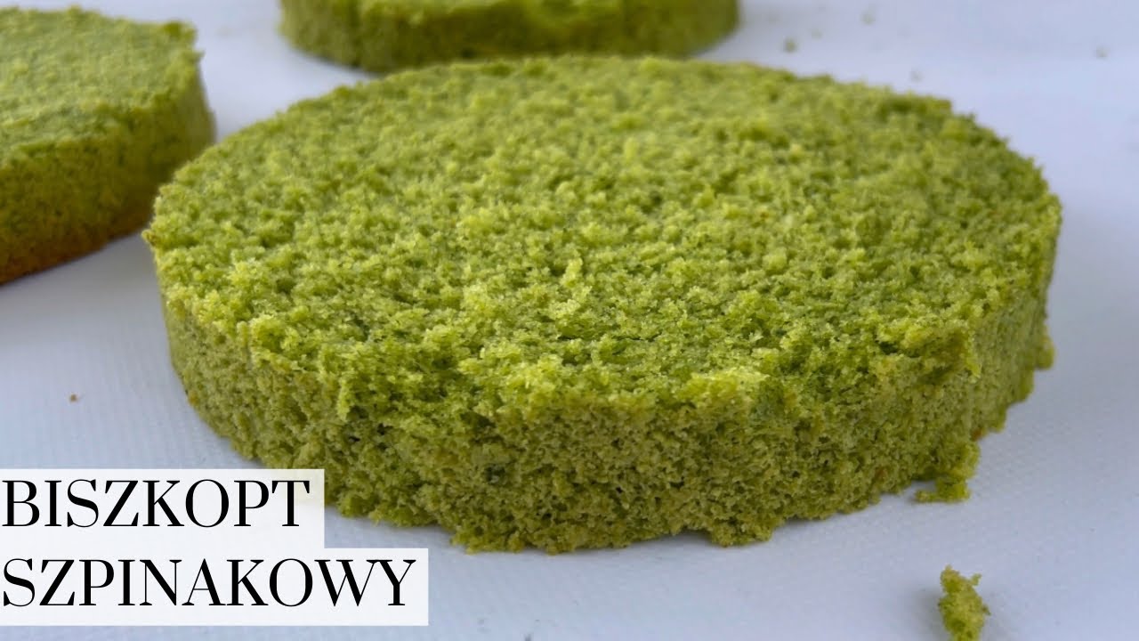 Biszkopt szpinakowy