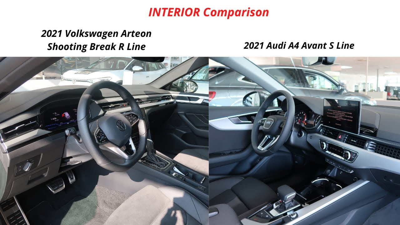 2021 Volkswagen Arteon Shooting Break vs 2021 Audi A4 Avant - INTERIOR Comparison