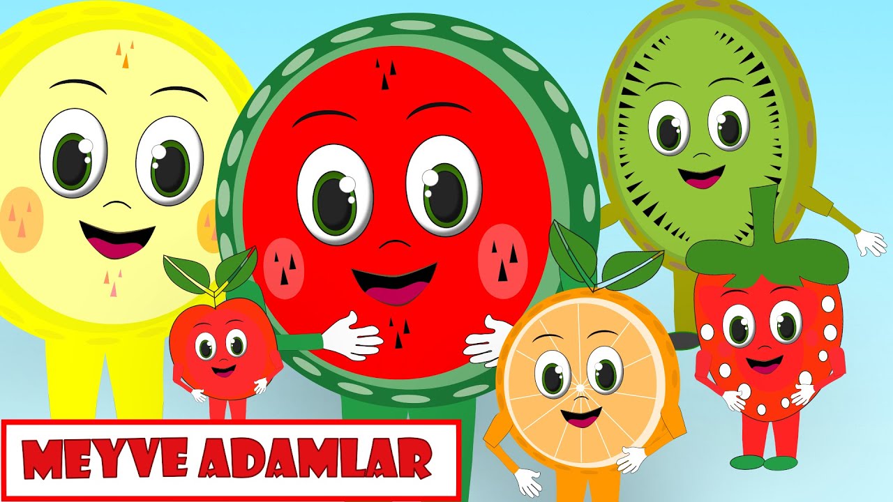 Karpuz Adam Şip Şap Şop ve Meyve Adamlar | Eğlenceli Çocuk Şarkıları Dinle | Bebek Şarkıları