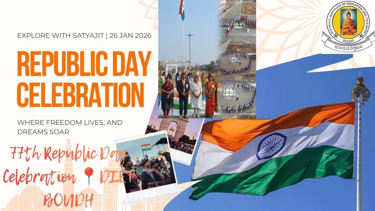 Glimpses from the 77th Republic Day Celebration at DIET BOUDH #dietboudh#republicday#indian#explore 
