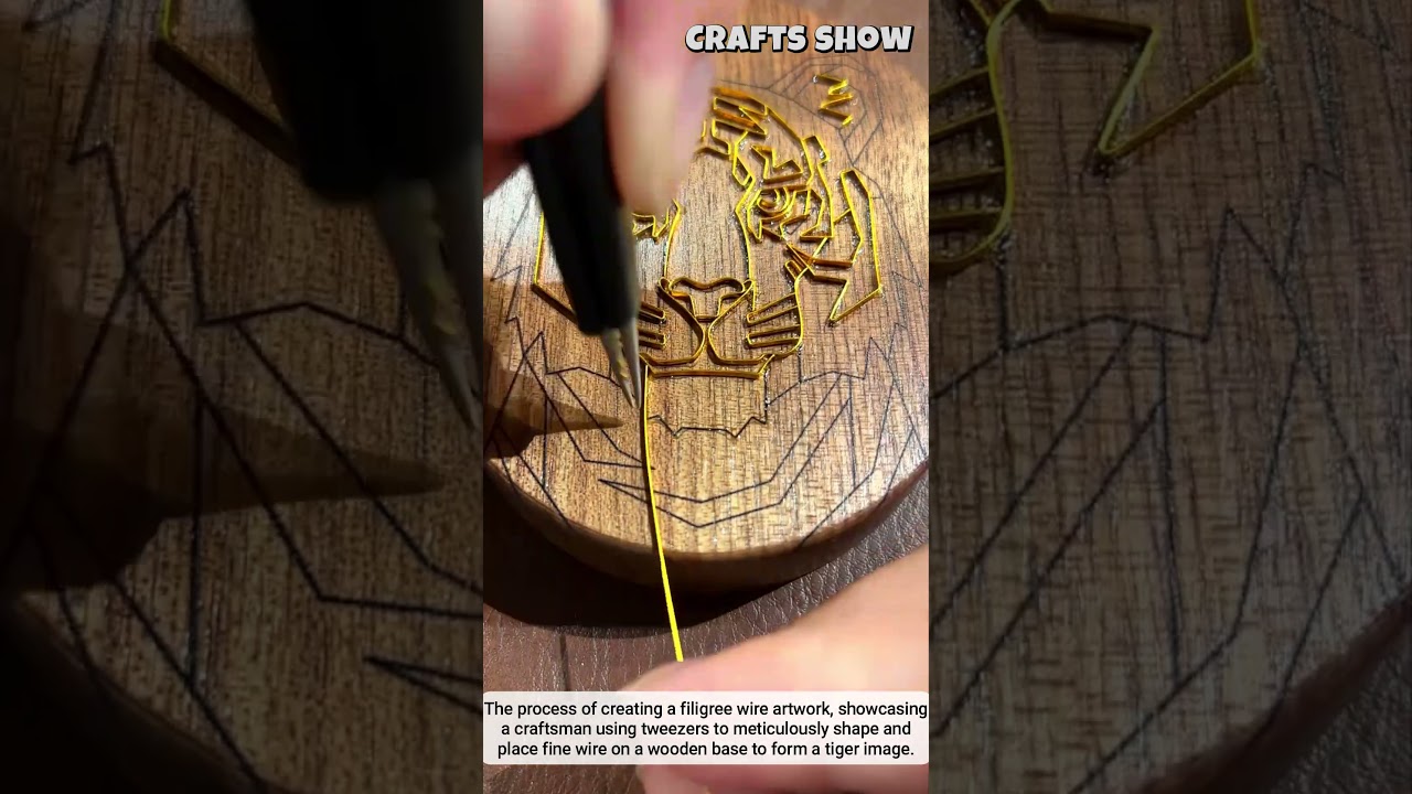 The process of making intricate filigree wire art