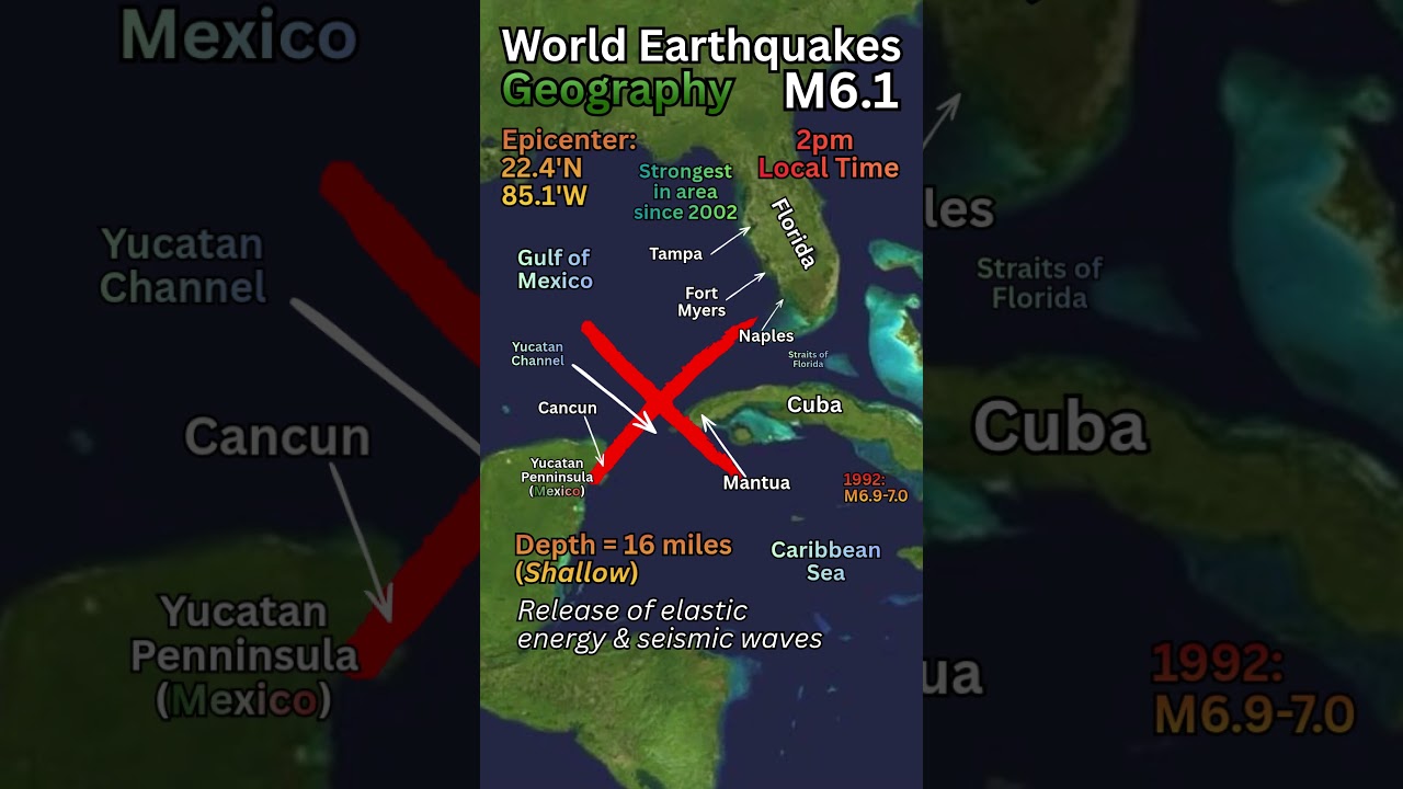 Cuba Experiences Strong Magnitude 6.1 Earthquake #earthquake #science