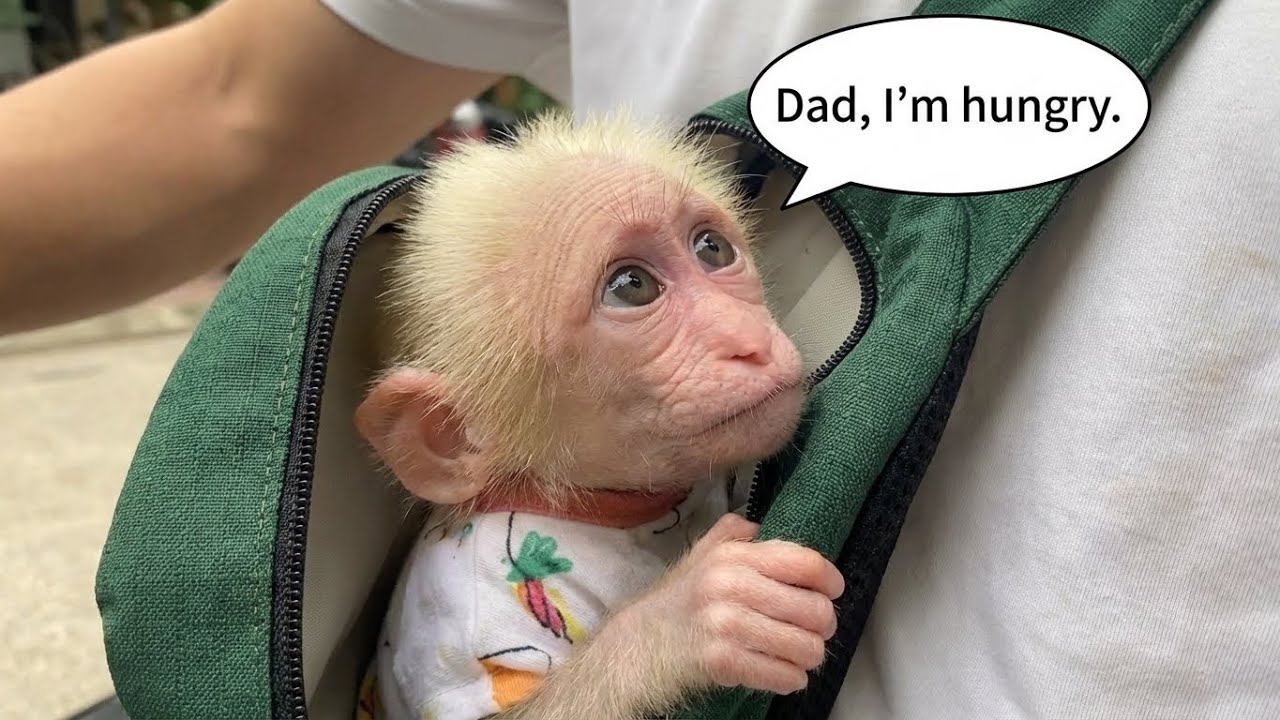 Baby monkey Nana did this when she was hungry