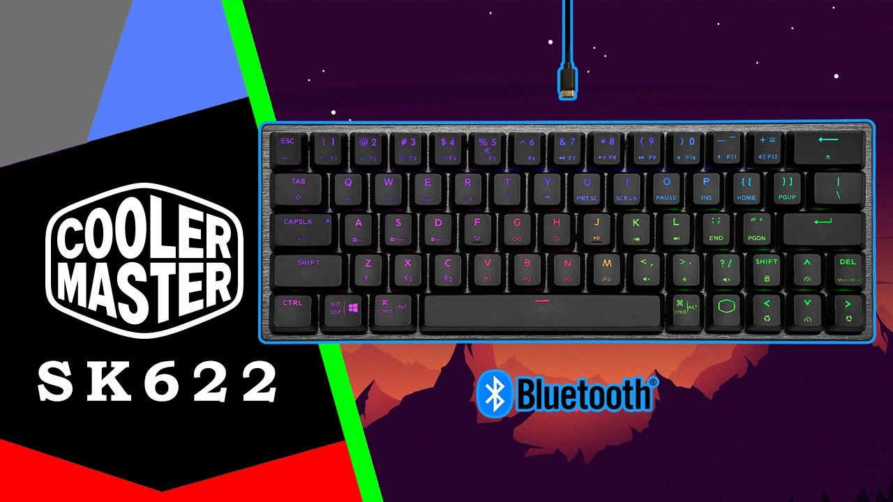 Cooler Master SK622 ⌨️ Niskoprofilowa, mechaniczna, 60% klawiatura dla graczy / Recenzja 4K
