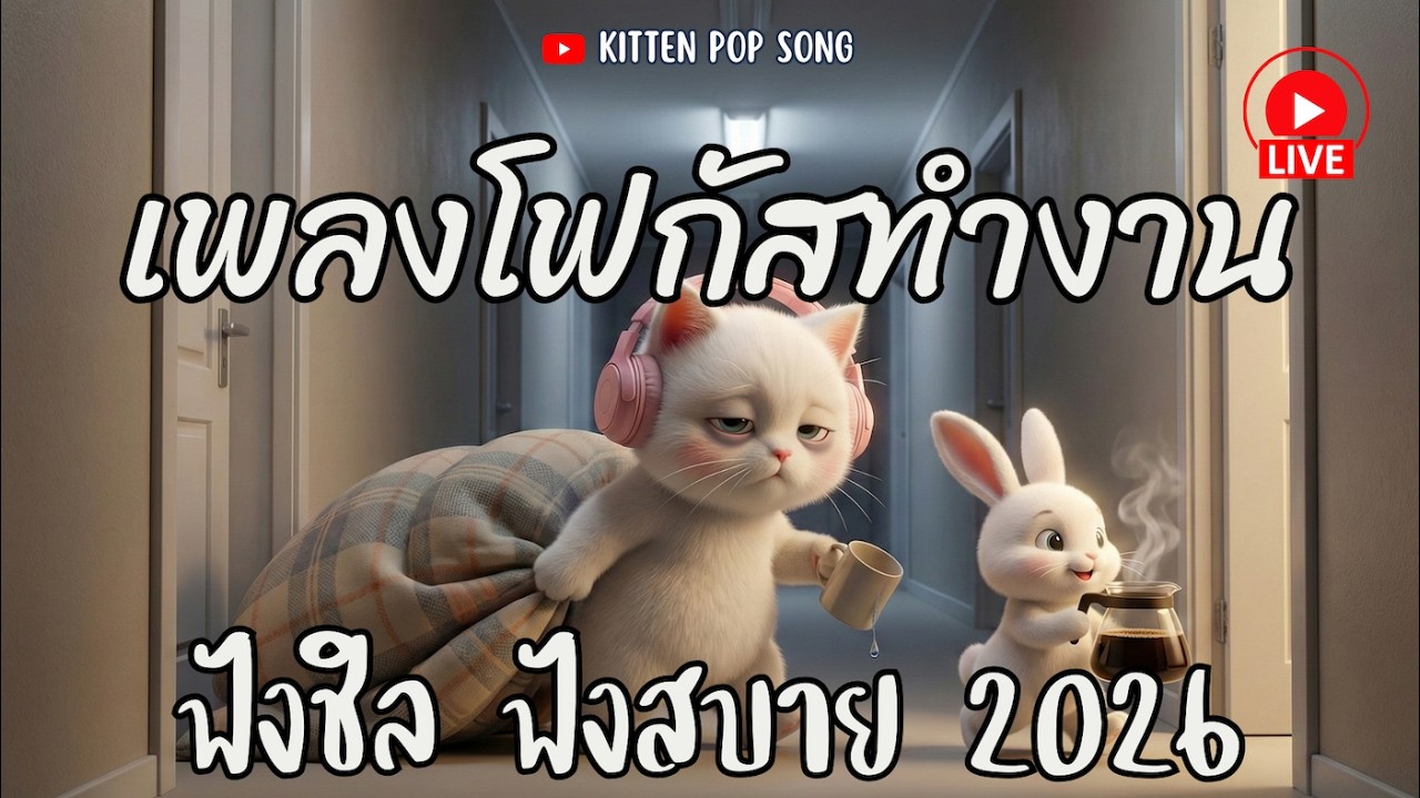 Live 🔴 เจ้าเหมียวชวนฟัง | รวมเพลงเพราะๆ วันแห่งความรัก ฟังทำงาน เปิดร้านกาแฟ ไม่มีโฆษณา 2026