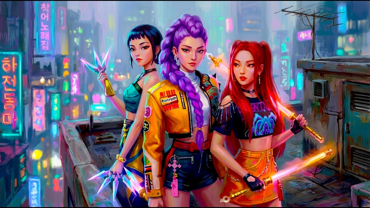 kPOP Demon Hunters 🎭Mysterious  LoFi to Liven Up Your Evening