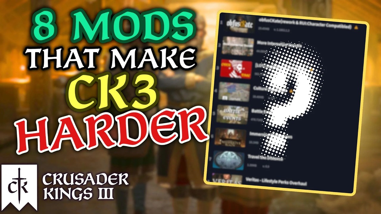 Эти 8 модификаций уничтожат вас в Crusader Kings 3.