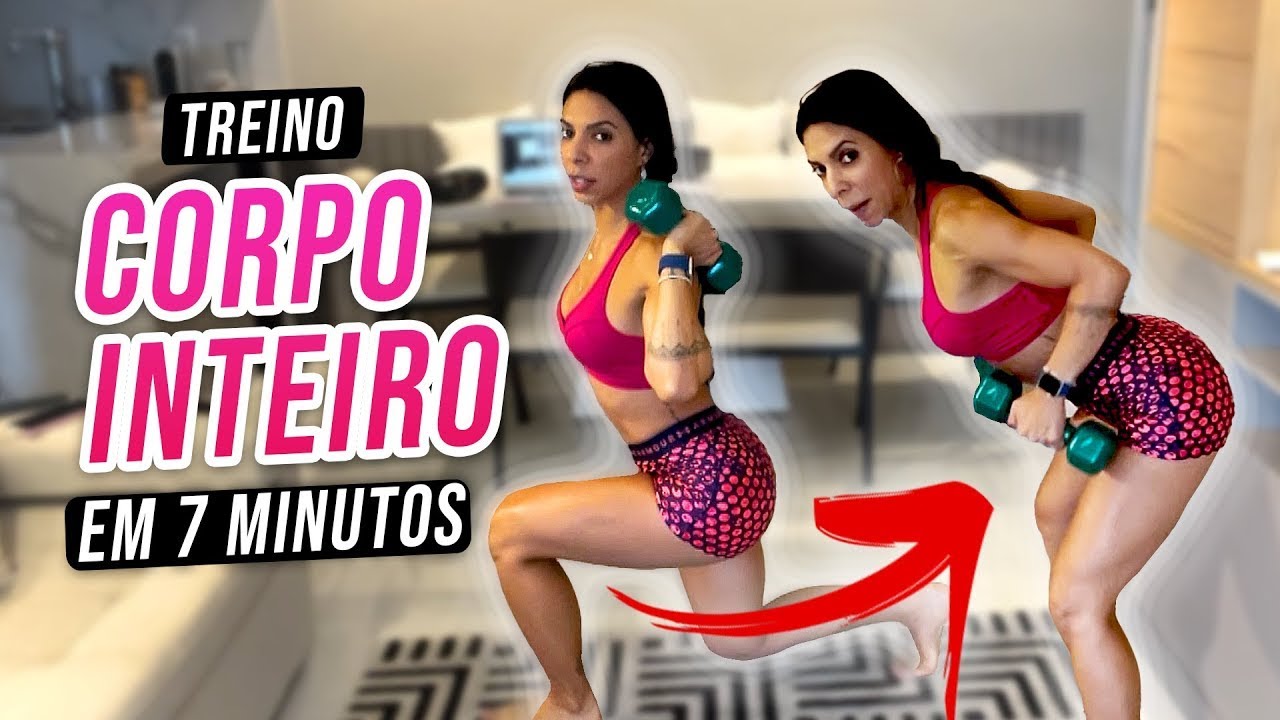 TREINO CORPO INTEIRO APENAS 7 MINUTOS! | Pernas Saradas | RQX System