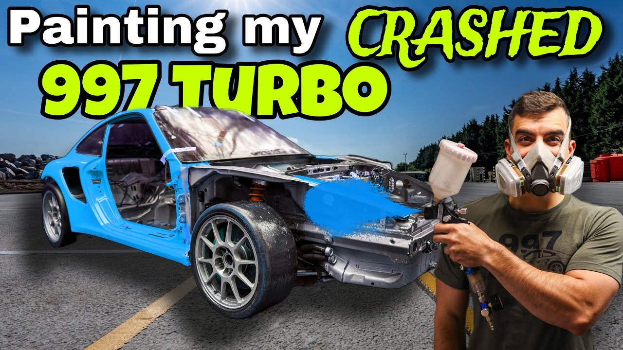 ВОССТАНОВЛЕНИЕ разбитого гоночного автомобиля Porsche 997 Turbo — ПОКРАСКА САМ