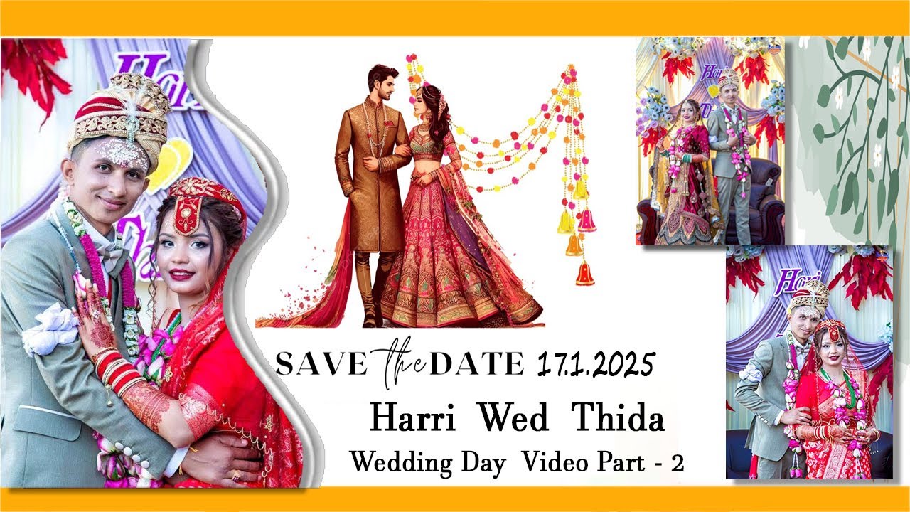 Harri Wed Thida Wedding  Full Video Pard - 2