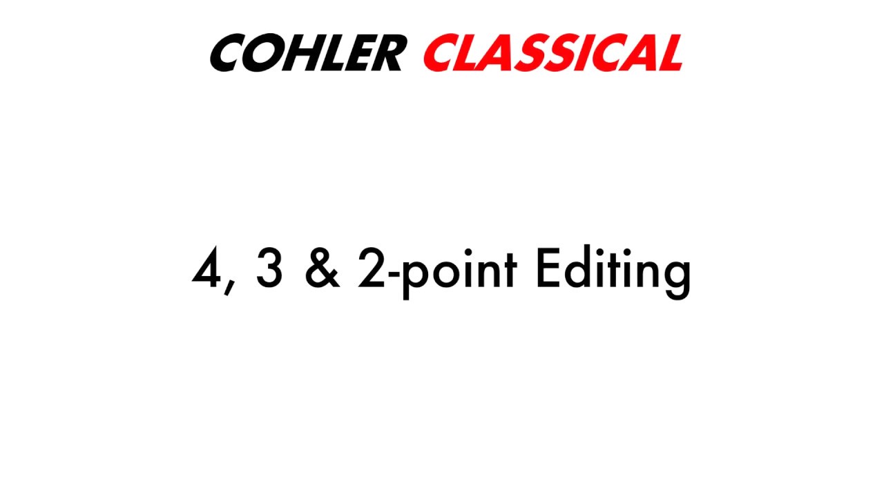 4-3-2-pt Editing in Cohler Classical - Classical Music Source-Destination 4-point Editing in REAPER