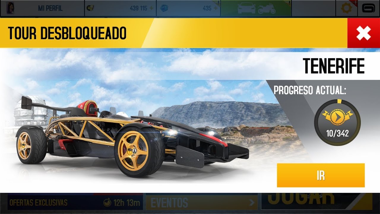 Asphalt 8 - Evento (Campeonato Ariel Atom V8) Tour 2