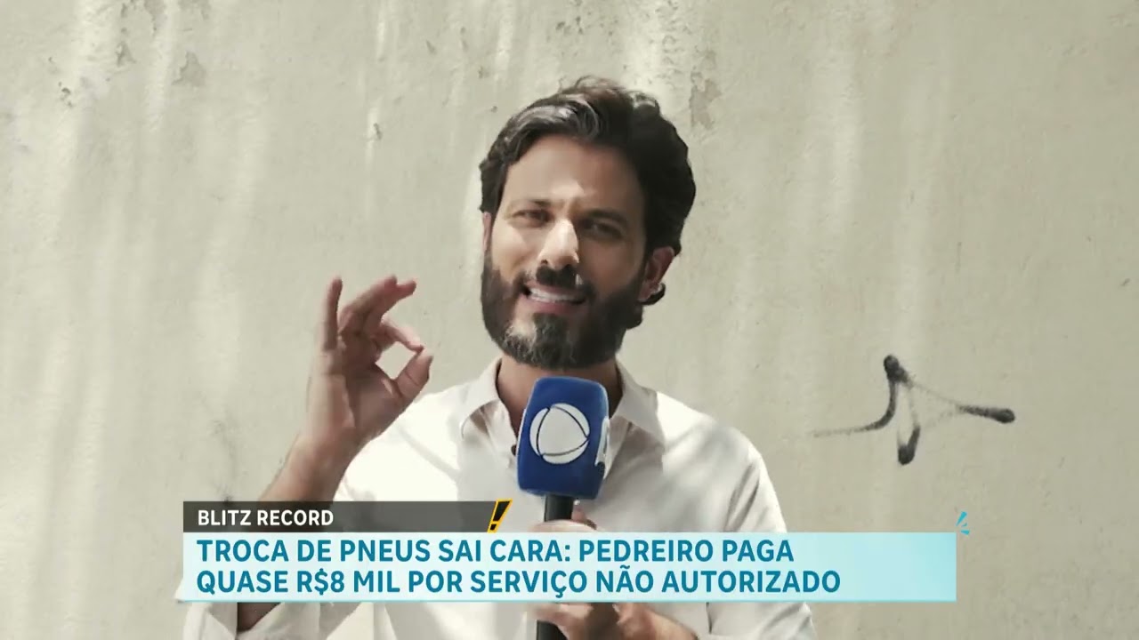 Blitz Record: cliente é cobrado em R$ 8 mil após troca de pneus em oficina de Betim, na Grande BH