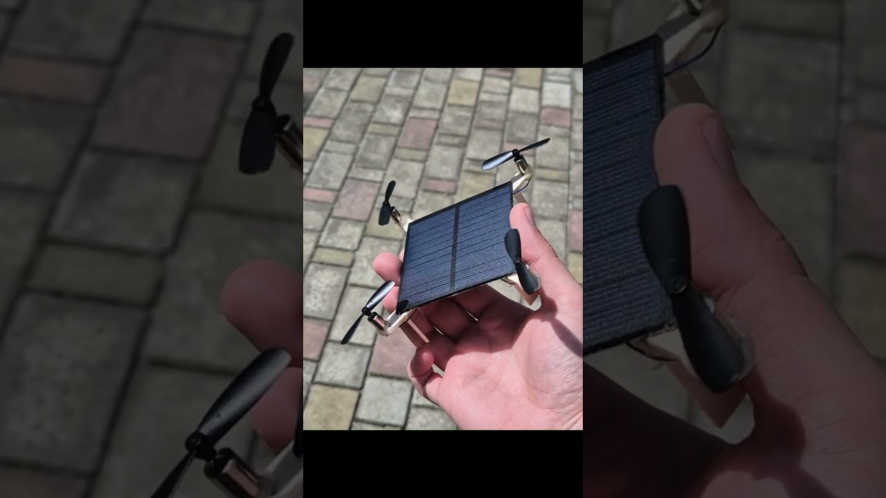 Solar Powered Mini Drone 🌞🚁 Free Energy Experiment #shorts