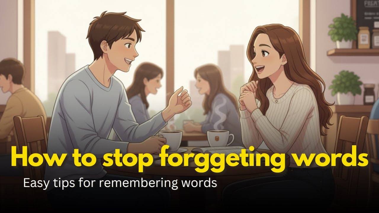 How to stop forgetting words in English / easy English conversation for beginners