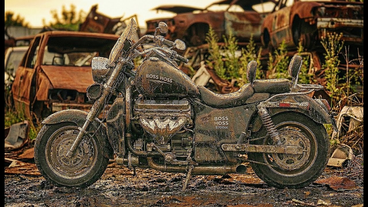 ASMR Restoring a BOSS HOSS V8 5700cc from rust