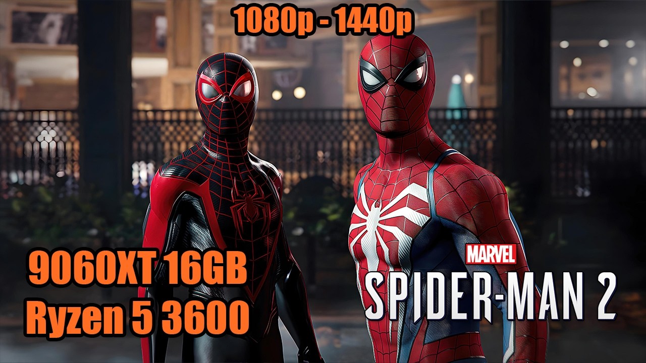 SpiderMan 2 9060 XT 16gb Ryzen 5 3600
