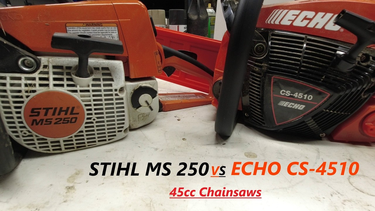 Stihl MS 250 vs Echo CS-4510 - Which Is Best?  45cc Chainsaws