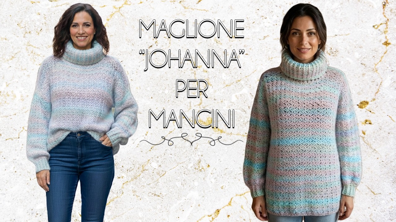 Maglione “Johanna” costruzione a pannelli, comfort assoluto ed eleganza senza sforzo per mancini!!