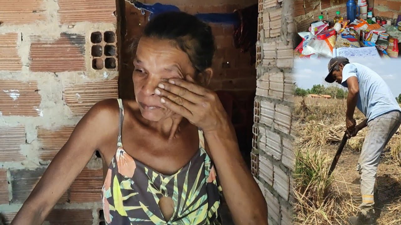 Muita emoção, dona Maria e seu Abitan ficaram muito felizes com as ajuda que eles receberam.