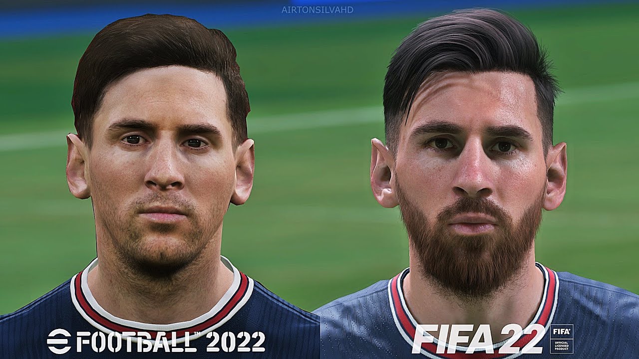 FIFA 22 vs eFootball 2022  -  Faces Comparison PS5 [4K]